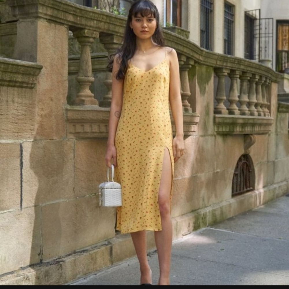 Reformation | Crimini Dress in Yellow Gwen Size 8